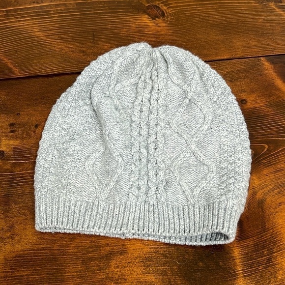 H&M Accessories - Gray Slouch Hat Beanie | H&M Beanie Cable Knit